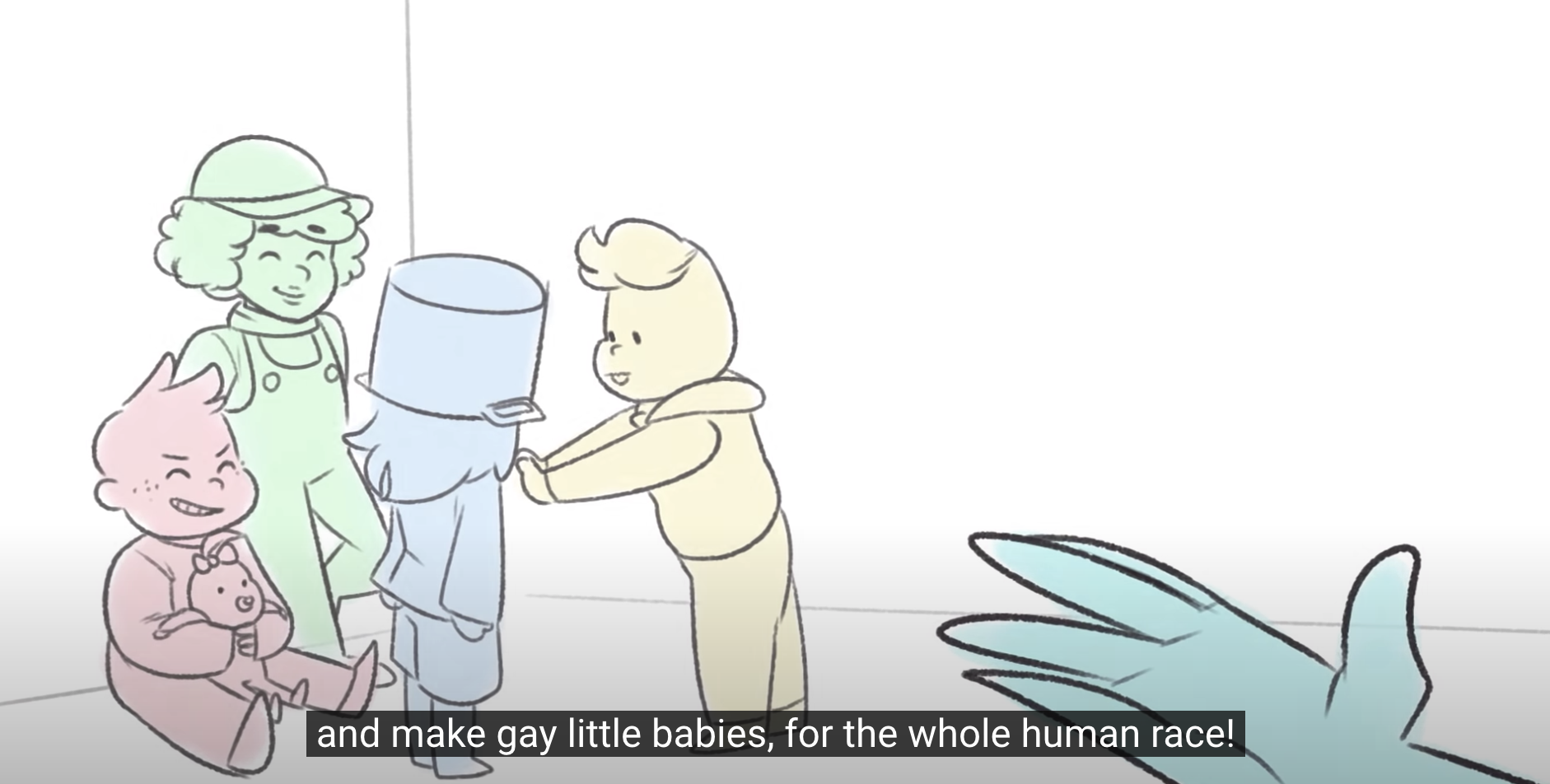 A music video suggested in the packet, "Everyone is Gay"